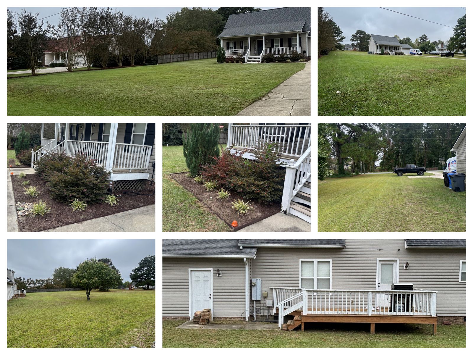 Yard & bed cleanup with fresh cut